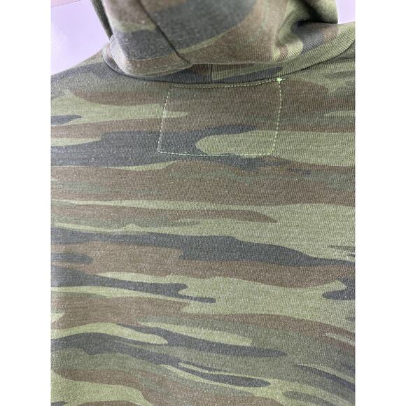 Aviator Nation Stripe Camo Green Full Zip Hoodie Sweatshirt Youth Kids Size 10 - Picture 13 of 16